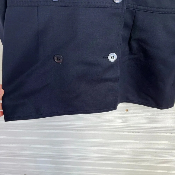 Vintage Valentino Miss V Women's Double-Breasted Blazer Navy Blue Size 42 Wool - Picture 5 of 16